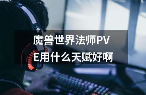 魔兽世界法师PVE用什么天赋好啊-第1张-游戏信息-龙启网
