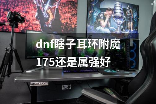 dnf瞎子耳环附魔175还是属强好-第1张-游戏信息-龙启网