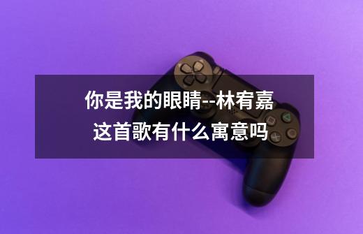 你是我的眼睛--林宥嘉 这首歌有什么寓意吗-第1张-游戏信息-龙启网