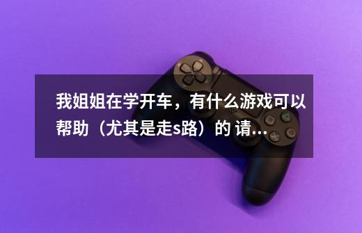 我姐姐在学开车，有什么游戏可以帮助（尤其是走s路）的 请举几个例子 手机电脑的都行 谢谢-第1张-游戏信息-龙启网