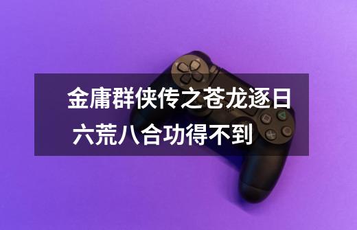 金庸群侠传之苍龙逐日 六荒八合功得不到-第1张-游戏信息-龙启网