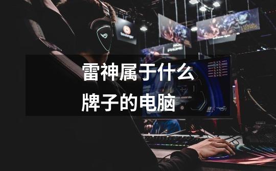 雷神属于什么牌子的电脑-第1张-游戏信息-龙启网