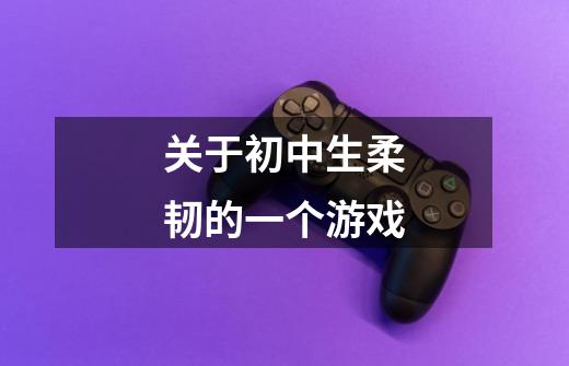 关于初中生柔韧的一个游戏-第1张-游戏信息-龙启网