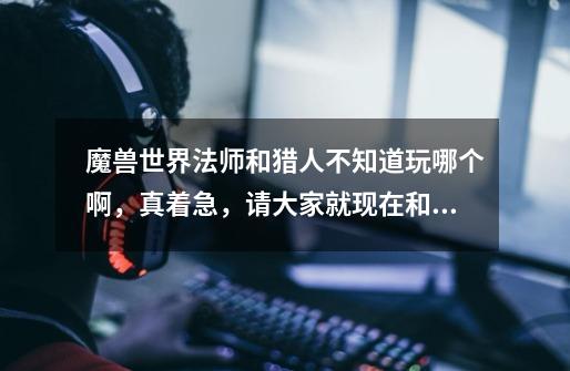 魔兽世界法师和猎人不知道玩哪个啊，真着急，请大家就现在和以后帮我想想 本人JJC和副本都想打-第1张-游戏信息-龙启网