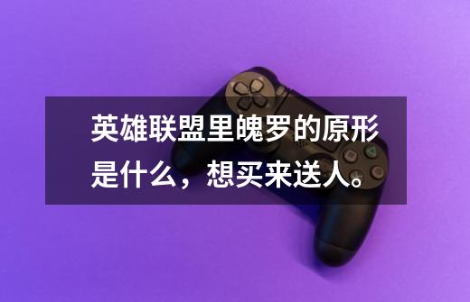 英雄联盟里魄罗的原形是什么,想买来送人。-第1张-游戏信息-龙启网