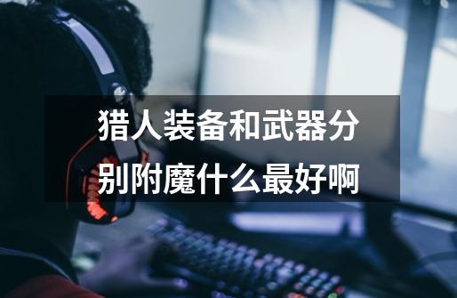 猎人装备和武器分别附魔什么最好啊-第1张-游戏信息-龙启网