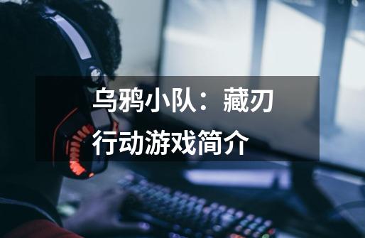 乌鸦小队:藏刃行动游戏简介-第1张-游戏信息-龙启网