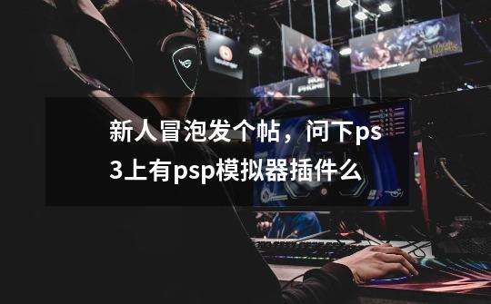 新人冒泡发个帖，问下ps3上有psp模拟器插件么-第1张-游戏信息-龙启网
