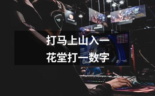 打马上山入一花堂打一数字-第1张-游戏信息-龙启网