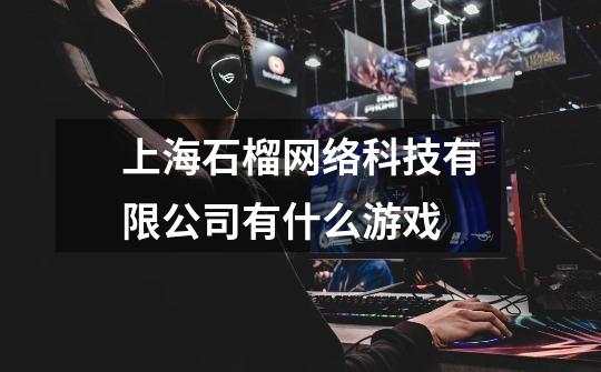 上海石榴网络科技有限公司有什么游戏-第1张-游戏信息-龙启网