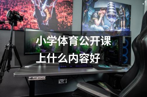 小学体育公开课上什么内容好-第1张-游戏信息-龙启网