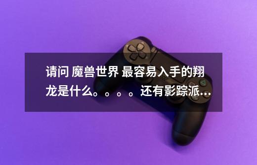 请问 魔兽世界 最容易入手的翔龙是什么。。。。还有影踪派最好的刷声望方式是什么-第1张-游戏信息-龙启网
