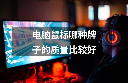电脑鼠标哪种牌子的质量比较好-第1张-游戏信息-龙启网