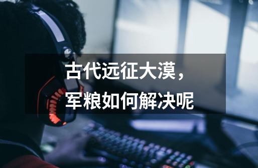 古代远征大漠,军粮如何解决呢-第1张-游戏信息-龙启网