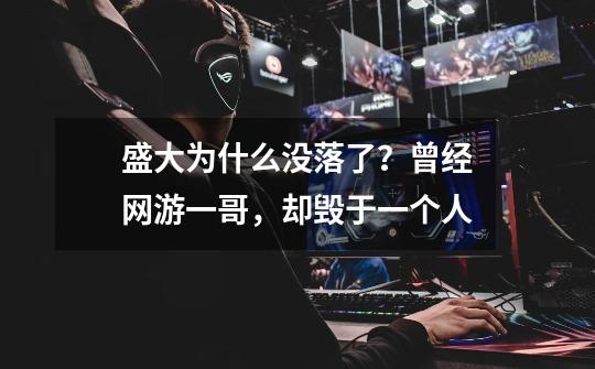 盛大为什么没落了?曾经网游一哥,却毁于一个人-第1张-游戏信息-龙启网