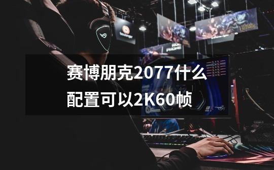 赛博朋克2077什么配置可以2K60帧-第1张-游戏信息-龙启网