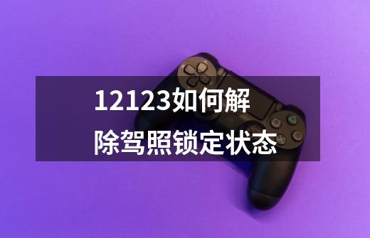 12123如何解除驾照锁定状态-第1张-游戏信息-龙启网