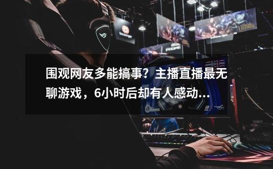围观网友多能搞事?主播直播最无聊游戏,6小时后却有人感动到哭-第1张-游戏信息-龙启网