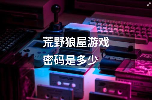 荒野狼屋游戏密码是多少-第1张-游戏信息-龙启网