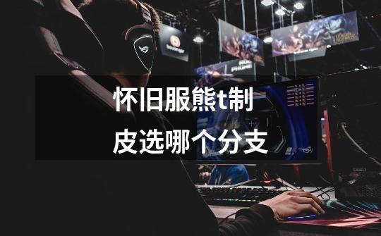 怀旧服熊t制皮选哪个分支-第1张-游戏信息-龙启网