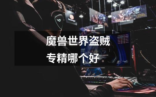 魔兽世界盗贼专精哪个好-第1张-游戏信息-龙启网