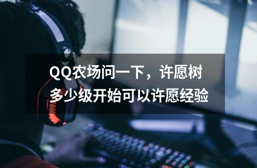 QQ农场问一下，许愿树多少级开始可以许愿经验-第1张-游戏信息-龙启网