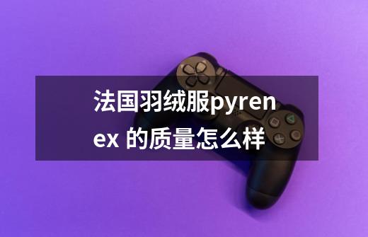 法国羽绒服pyrenex 的质量怎么样-第1张-游戏信息-龙启网