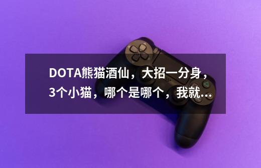 DOTA熊猫酒仙，大招一分身，3个小猫，哪个是哪个，我就分不清了，好累啊-第1张-游戏信息-龙启网