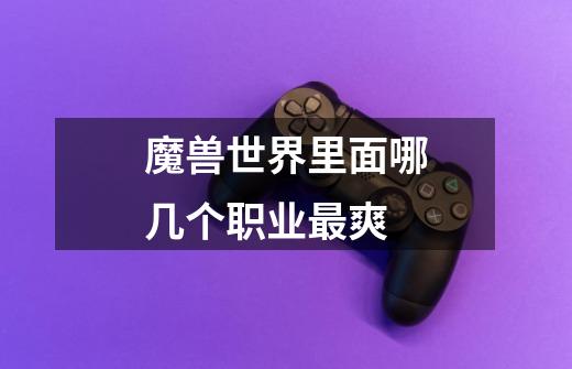 魔兽世界里面哪几个职业最爽-第1张-游戏信息-龙启网