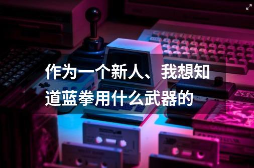 作为一个新人、我想知道蓝拳用什么武器的-第1张-游戏信息-龙启网