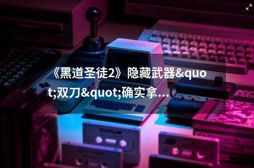 《黑道圣徒2》隐藏武器"双刀"确实拿法及使用方法-第1张-游戏信息-龙启网
