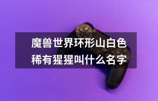 魔兽世界环形山白色稀有猩猩叫什么名字-第1张-游戏信息-龙启网