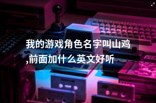 我的游戏角色名字叫山鸡,前面加什么英文好听-第1张-游戏信息-龙启网
