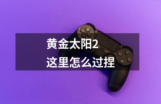 黄金太阳2 这里怎么过捏-第1张-游戏信息-龙启网