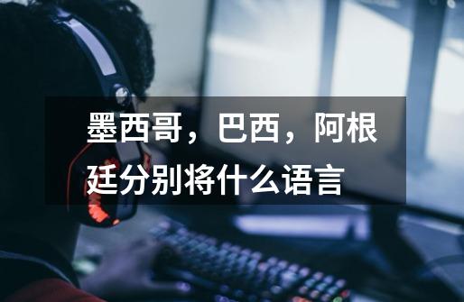 墨西哥，巴西，阿根廷分别将什么语言-第1张-游戏信息-龙启网