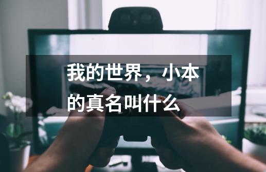 我的世界,小本的真名叫什么-第1张-游戏信息-龙启网