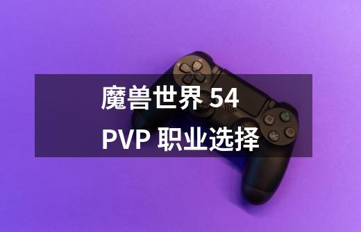 魔兽世界 5.4 PVP 职业选择-第1张-游戏信息-龙启网