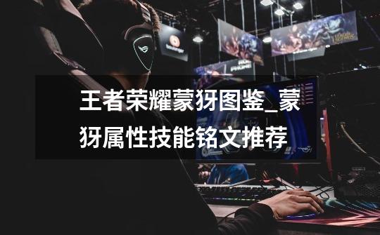 王者荣耀蒙犽图鉴_蒙犽属性技能铭文推荐-第1张-游戏信息-龙启网