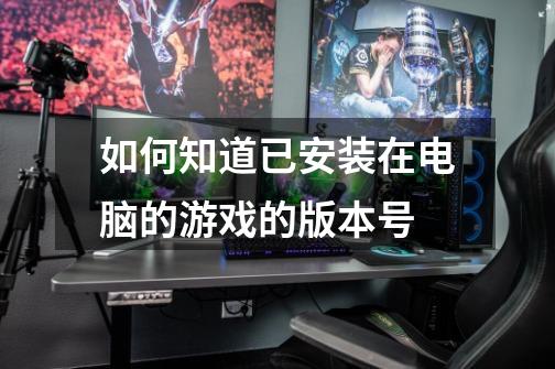 如何知道已安装在电脑的游戏的版本号-第1张-游戏信息-龙启网