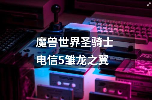 魔兽世界圣骑士 电信5雏龙之翼-第1张-游戏信息-龙启网