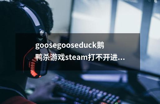 goosegooseduck鹅鸭杀游戏steam打不开进不去的解决办法-第1张-游戏信息-龙启网