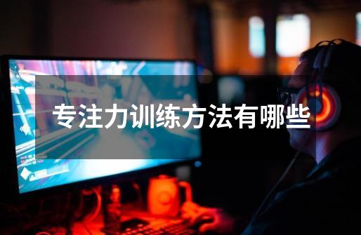 专注力训练方法有哪些-第1张-游戏信息-龙启网