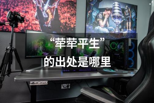 “荦荦平生”的出处是哪里-第1张-游戏信息-龙启网