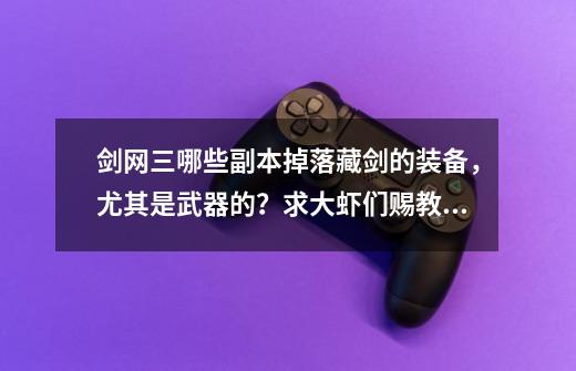 剑网三哪些副本掉落藏剑的装备,尤其是武器的?求大虾们赐教 最好是40~70级的都说下 ,先谢啦!,剑网三试炼之地多少层掉装备-第1张-游戏信息-龙启网