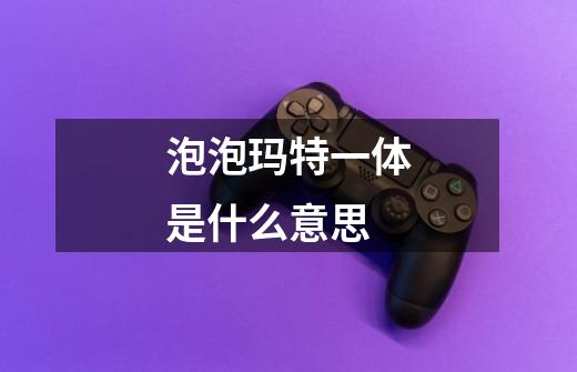 泡泡玛特一体是什么意思-第1张-游戏信息-龙启网