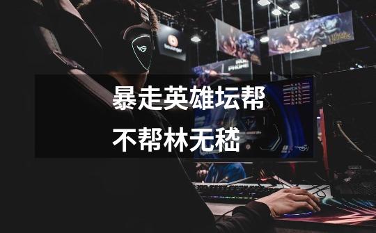 暴走英雄坛帮不帮林无嵇-第1张-游戏信息-龙启网