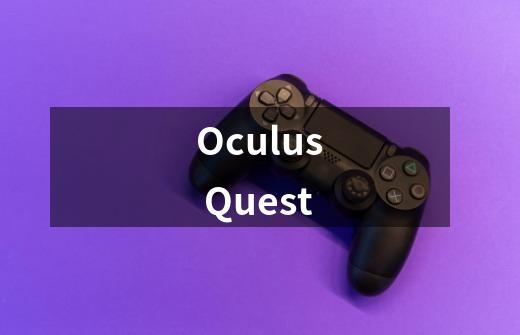 Oculus Quest-第1张-游戏信息-龙启网