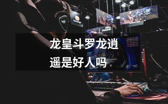 龙皇斗罗龙逍遥是好人吗-第1张-游戏信息-龙启网