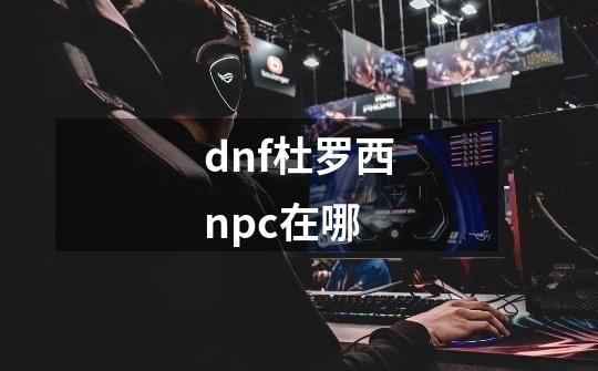 dnf杜罗西npc在哪-第1张-游戏信息-龙启网