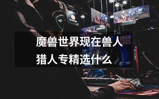 魔兽世界现在兽人猎人专精选什么-第1张-游戏信息-龙启网
